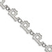 Stainless Steel Major League Baseball LogoArt Pittsburgh Pirates Link w/1.5in ext Bracelet