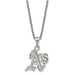 Stainless Steel Major League Baseball LogoArt Oakland Athletics w/2in ext Necklace