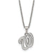 Stainless Steel Major League Baseball LogoArt Washington Nationals w/2in ext Necklace