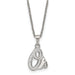 Stainless Steel Major League Baseball LogoArt Baltimore Orioles w/2in ext Pendant Necklace