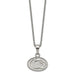 Stainless Steel LogoArt Penn State University Lion Pendant 18 inch Necklace with 2 inch Extender