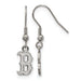 Stainless Steel Major League Baseball LogoArt Boston Red Sox Dangle Earrings