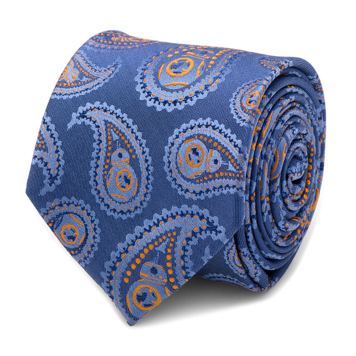 BB-8 Blue Paisley Tie