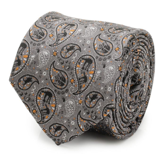 Hoth Battle Paisley Gray Men's Tie