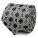 Mandalorian Plaid Black Gray Men's Tie