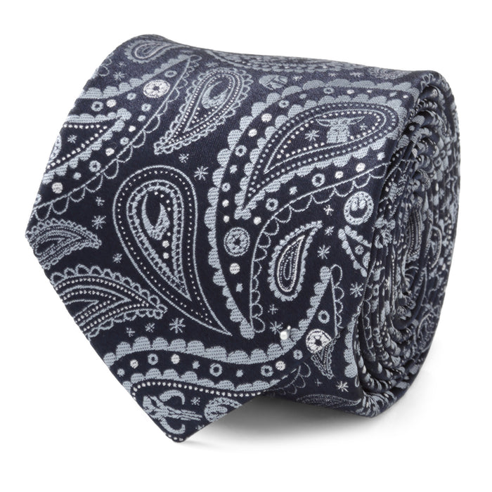 Mandalorian Blue Paisley Men's Tie