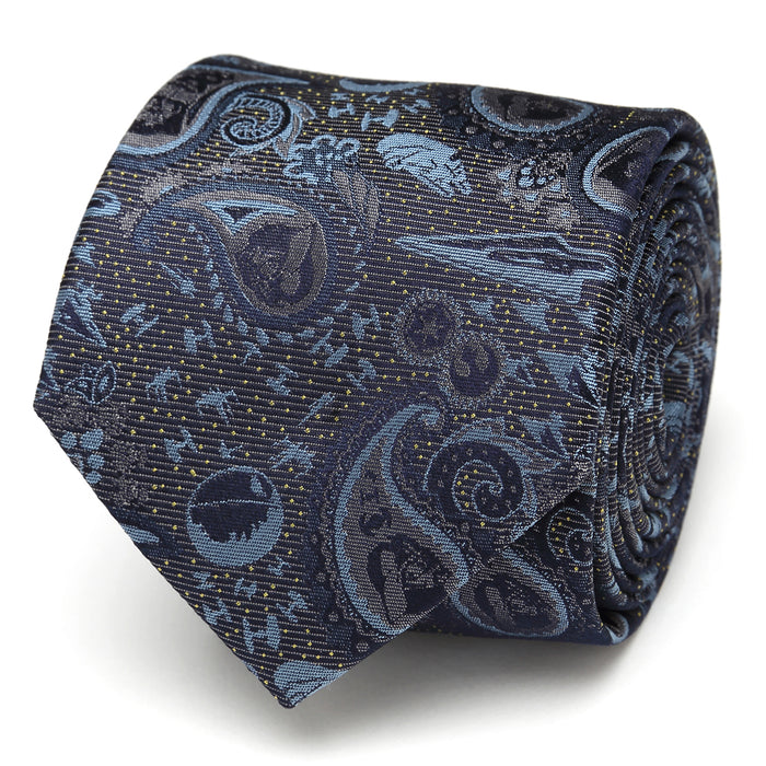 Vader Paisley Blue and Gray Men's Tie