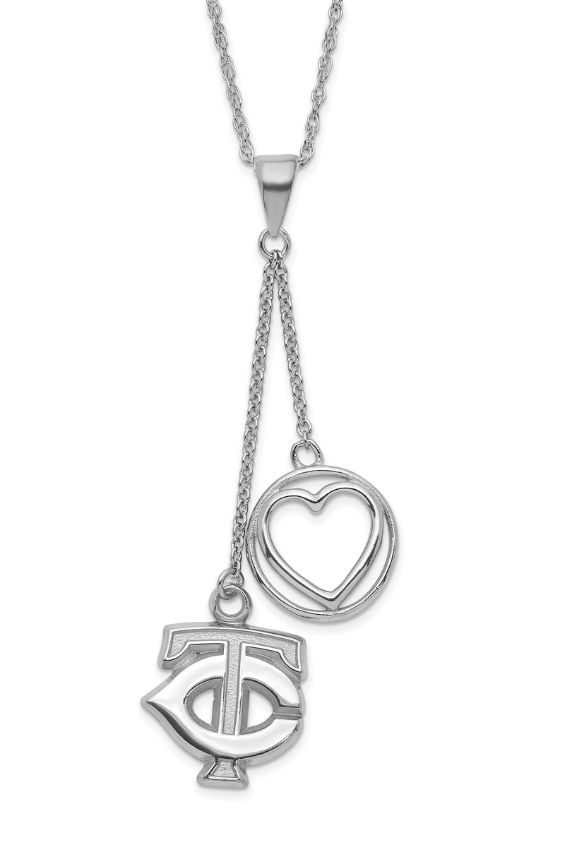 SSMLB Minnesota Twins Polished Beloved Heart Necklace