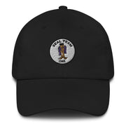 A black Seal Team 1 Hat with the logo on the front.  The hat has a curved visor and an adjustable strap at the back.