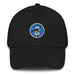 A black Seal Team 2 Hat with the logo on the front.  The hat has a curved visor and an adjustable strap at the back.