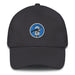 A dark grey Seal Team 2 Hat with the logo on the front.  The hat has a curved visor and an adjustable strap at the back.