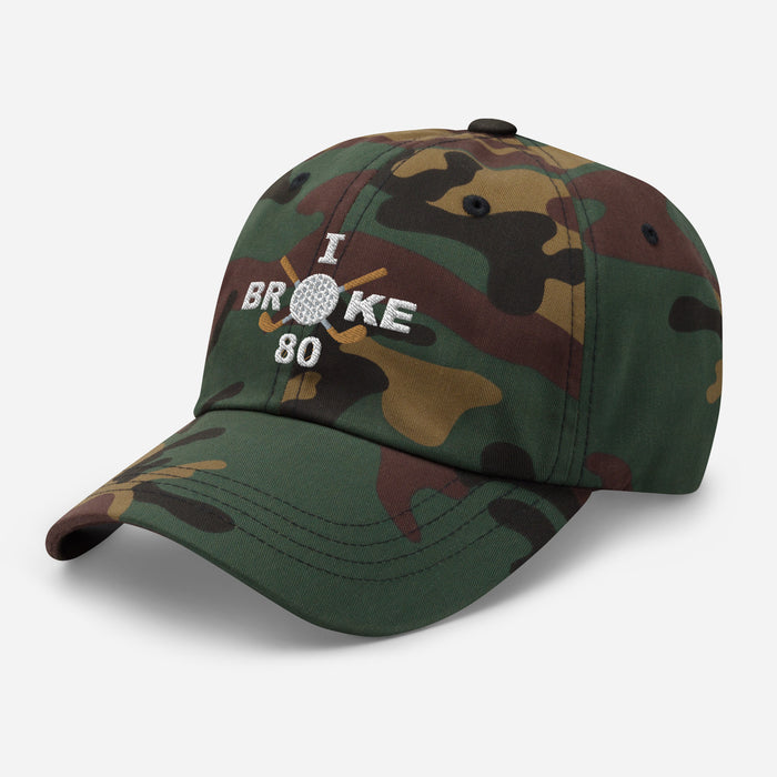 I Broke 80 Men's Embroidered Hat