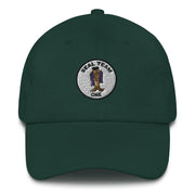 A spruce colored Seal Team 1 Hat with the logo on the front.  The hat has a curved visor and an adjustable strap at the back.