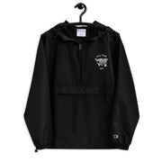 Navy Seal Team 6 Black Champion packable jacket with a detailed embroidered logo