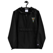 Navy Seal Team 7 Black Champion packable jacket with a detailed embroidered logo