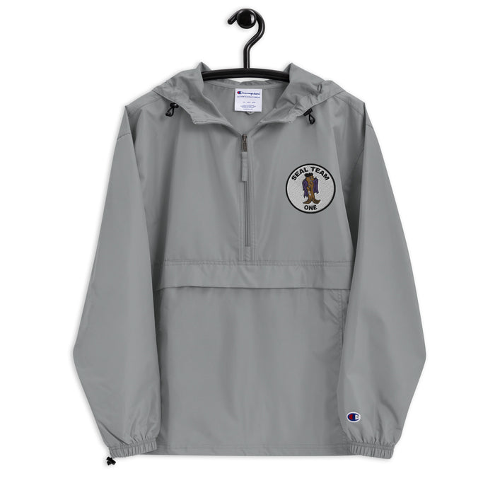 Navy Seal Team 1 Embroidered Champion Packable Jacket