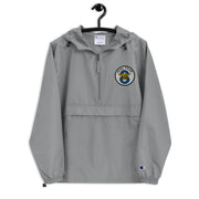 Navy Seal Team 8 Graphite Champion packable jacket with a detailed embroidered logo