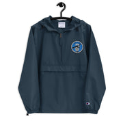 Navy Seal Team 2 Black Champion packable jacket with a detailed embroidered logo