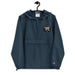 Navy Seal Team 6 Navy Champion packable jacket with a detailed embroidered logo