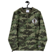Navy Seal Team 1 Green Camouflage Champion packable jacket with a detailed embroidered logo