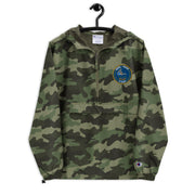 Navy Seal Team 4 Green Camouflage Champion packable jacket with a detailed embroidered logo