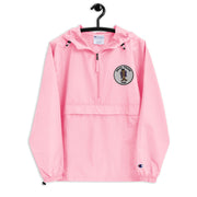 Navy Seal Team 1 Pink Champion packable jacket with a detailed embroidered logo