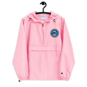 Navy Seal Team 2 Pink Champion packable jacket with a detailed embroidered logo