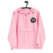 Navy Seal Team 6 Pink Champion packable jacket with a detailed embroidered logo