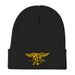 Navy Seals Embroidered Beanie - Black