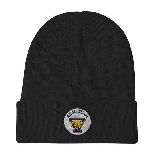 Seal Team 5 Embroidered Beanie - Black