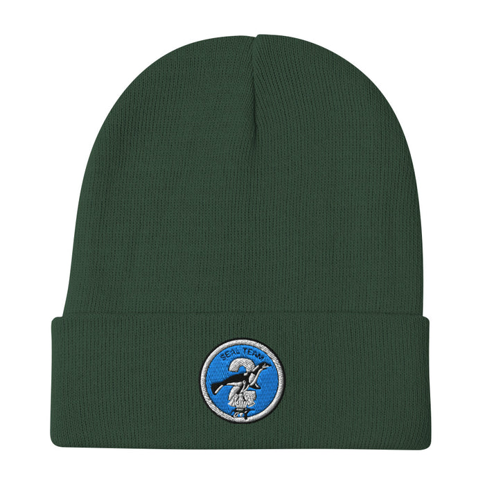 Seal Team 2 Embroidered Beanie - Dark Green