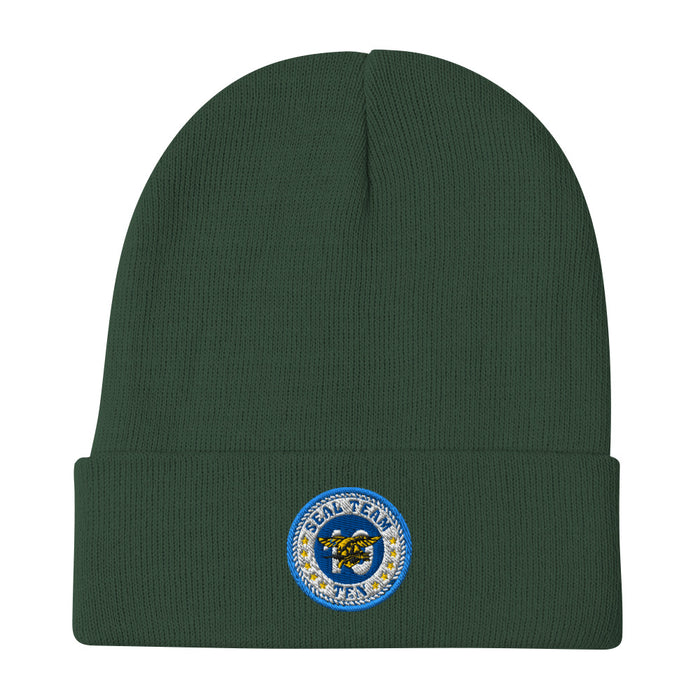 Seal Team 10 Embroidered Beanie - Dark Green