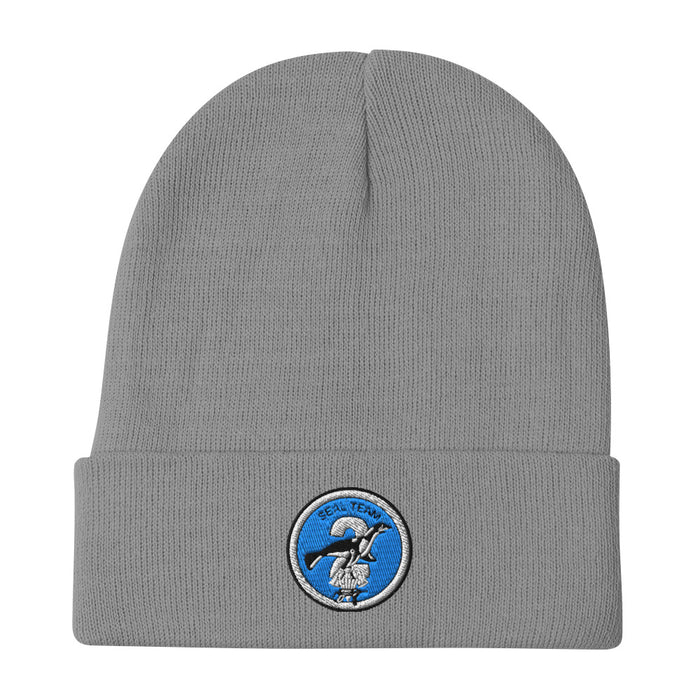 Seal Team 2 Embroidered Beanie - Gray