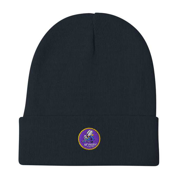 Navy Seabees Embroidered Beanie - Navy