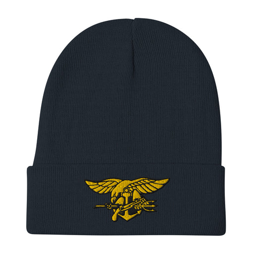 Navy Seals Embroidered Beanie - Navy