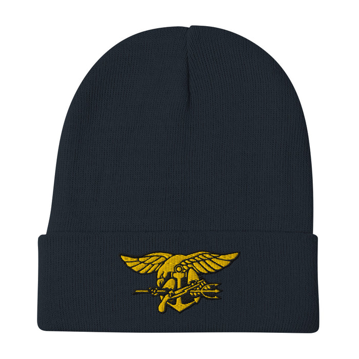 Navy Seals Embroidered Beanie - Navy