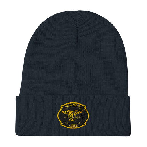 Seal Team 3 Embroidered Beanie - Navy