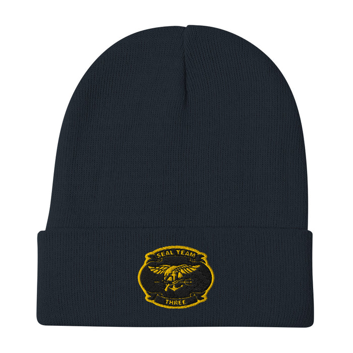 Seal Team 3 Embroidered Beanie - Navy
