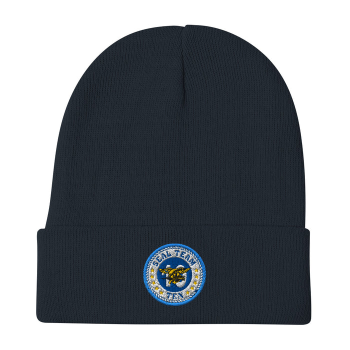 Seal Team 10 Embroidered Beanie - Navy