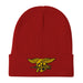 Navy Seals Embroidered Beanie - Red