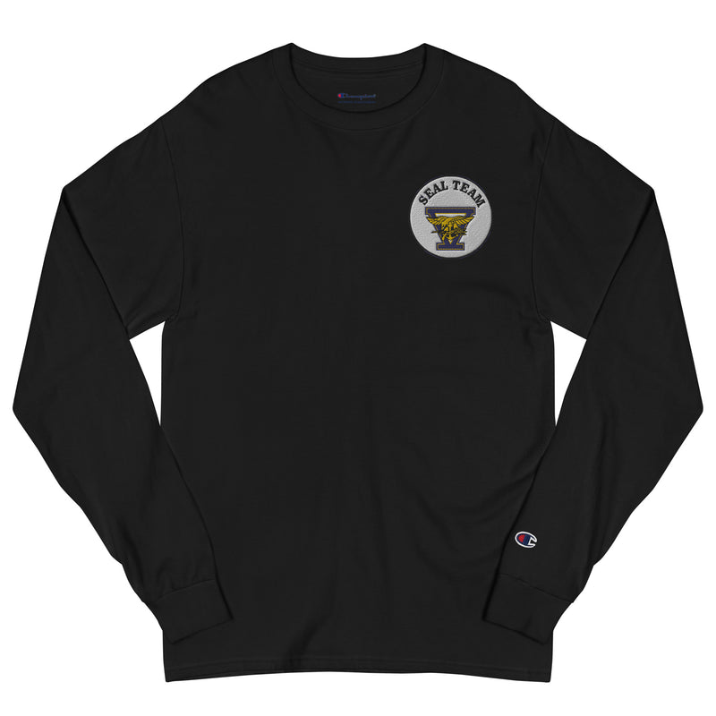 Seal Team 5 Men's Champion Long Sleeve Shirt - Black