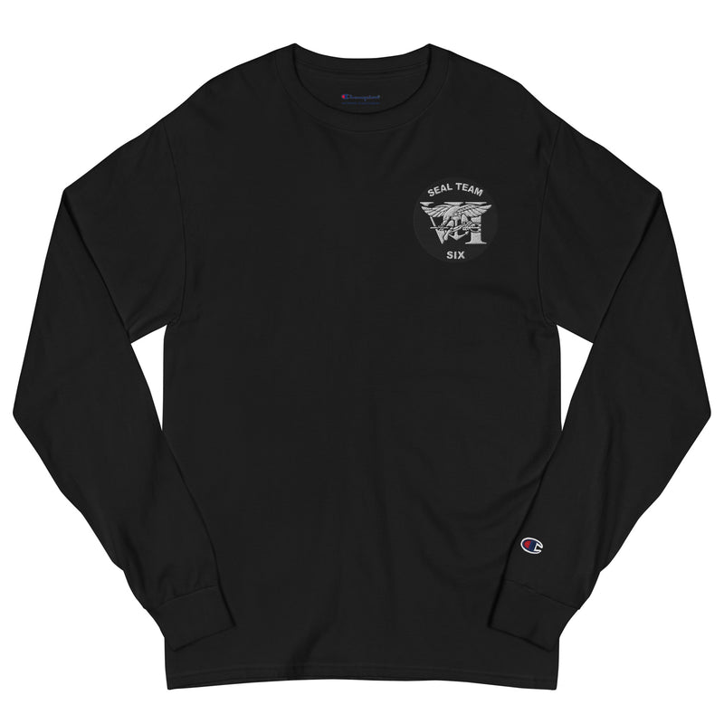 Seal Team 6 Men's Champion Long Sleeve Shirt - Black