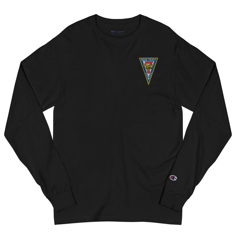 Seal Team 7 Men's Champion Long Sleeve Shirt - Black