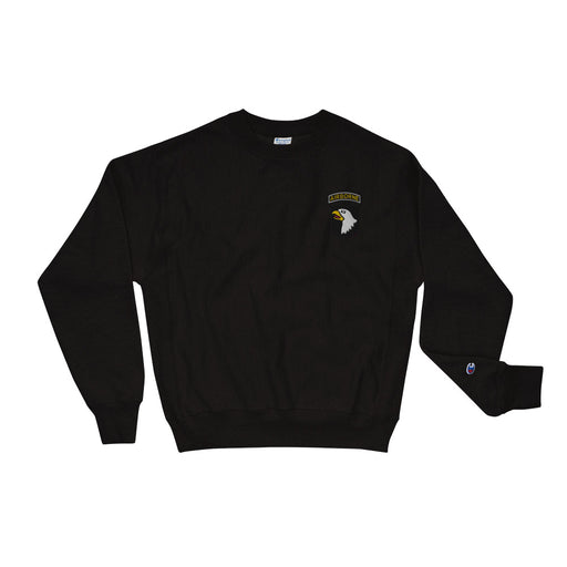 101st Airborne Champion Sweatshirt - Black