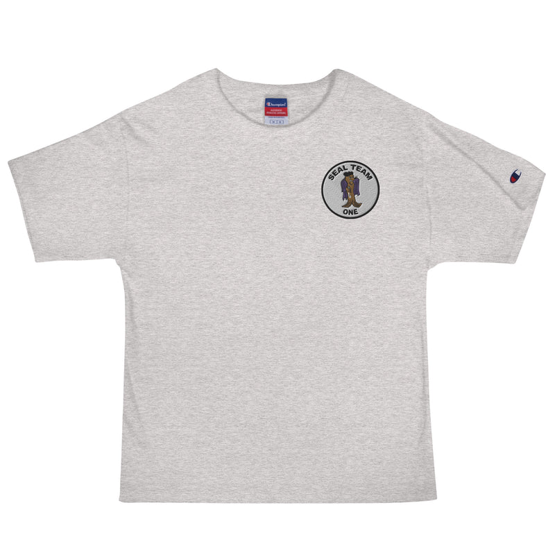 Seal Team 1 Men's Champion T-Shirt - Oxford Grey Heather