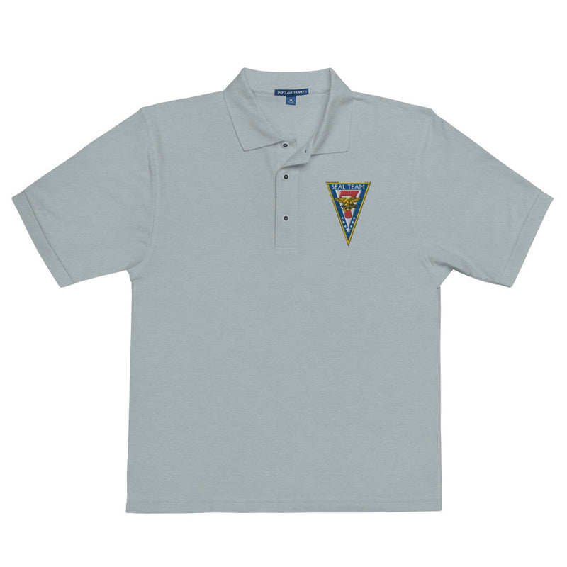 Seal Team 7 Premium Polo Shirt - Cool Heather