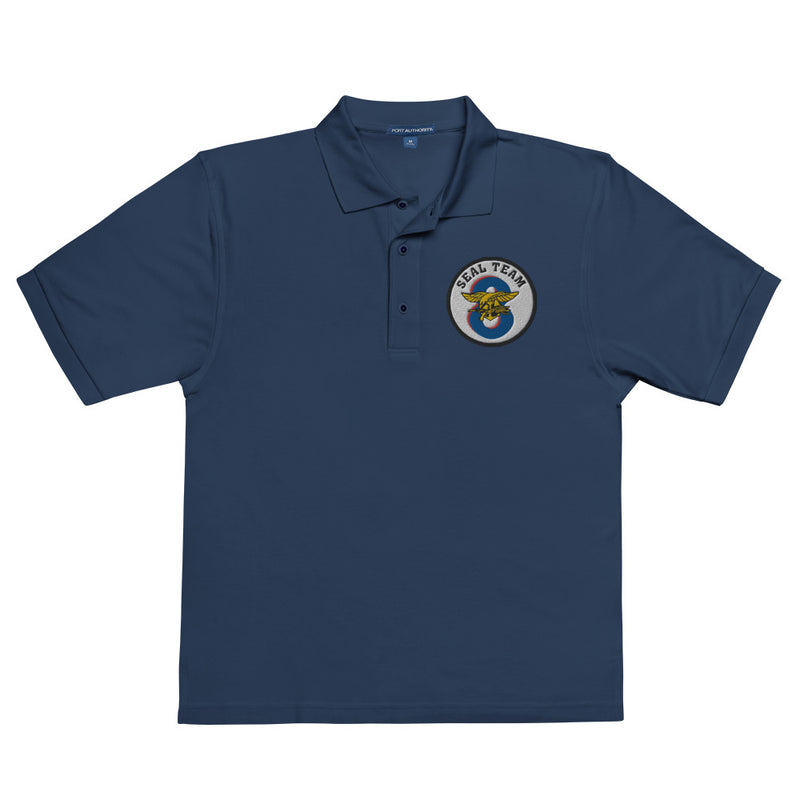Seal Team 8 Premium Polo Shirt - Navy
