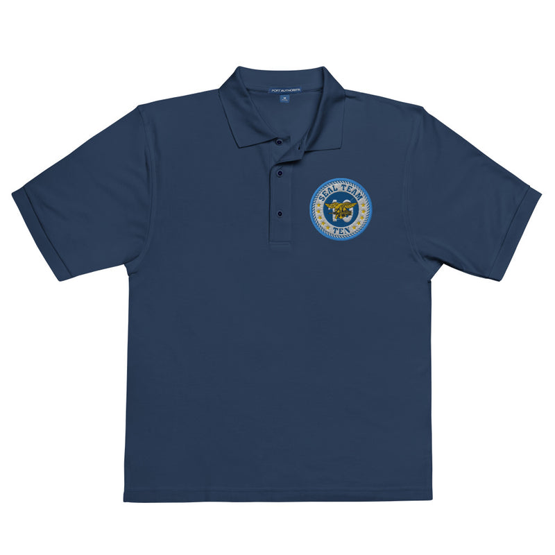 Seal Team 10 Premium Polo Shirt - Navy