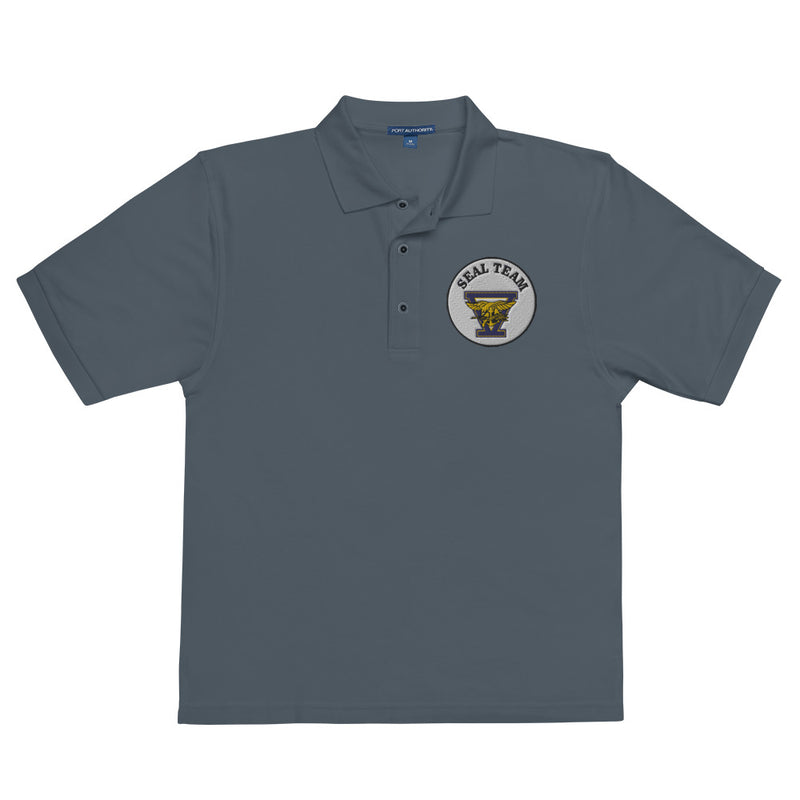 Seal Team 5 Premium Polo Shirt - Steel Grey