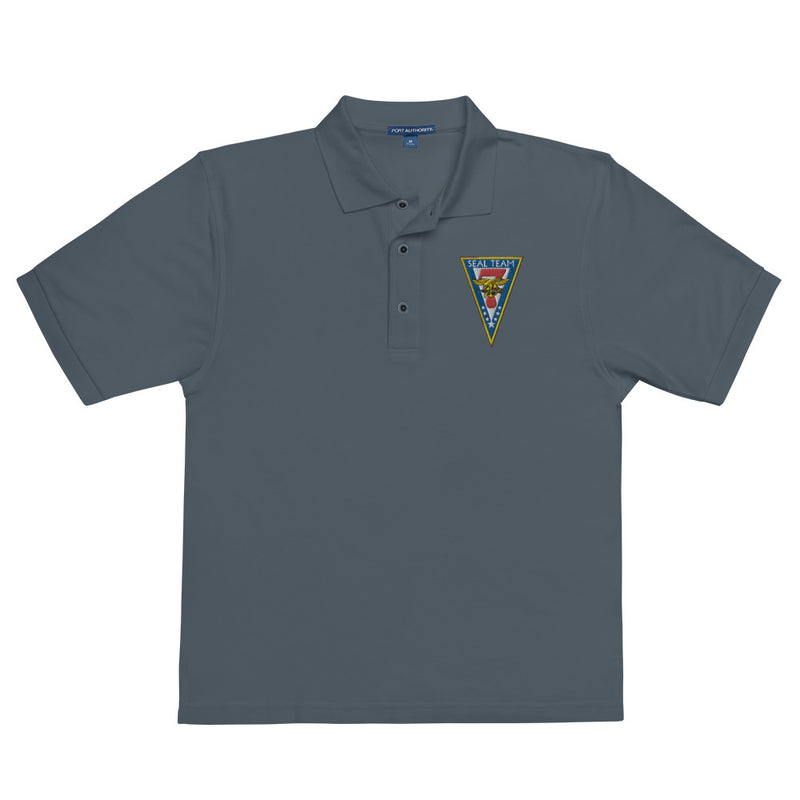 Seal Team 7 Premium Polo Shirt - Steel Grey
